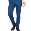 Pantalón Chino Color Azul Plúmbago Slim Fit De Algodón Para Hombre